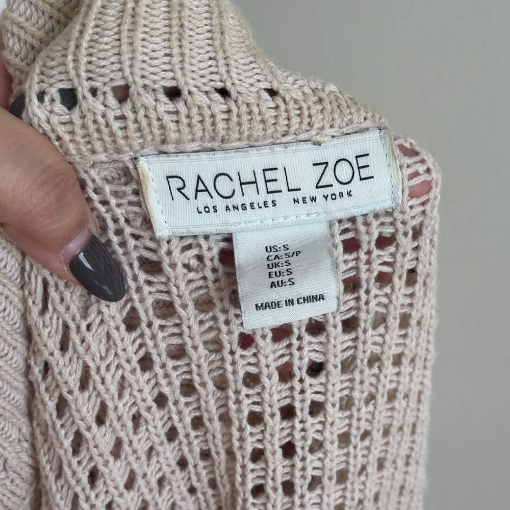 Rachel Zoe Women's Beige Knit Sweater Size S - Picture 6 of 7